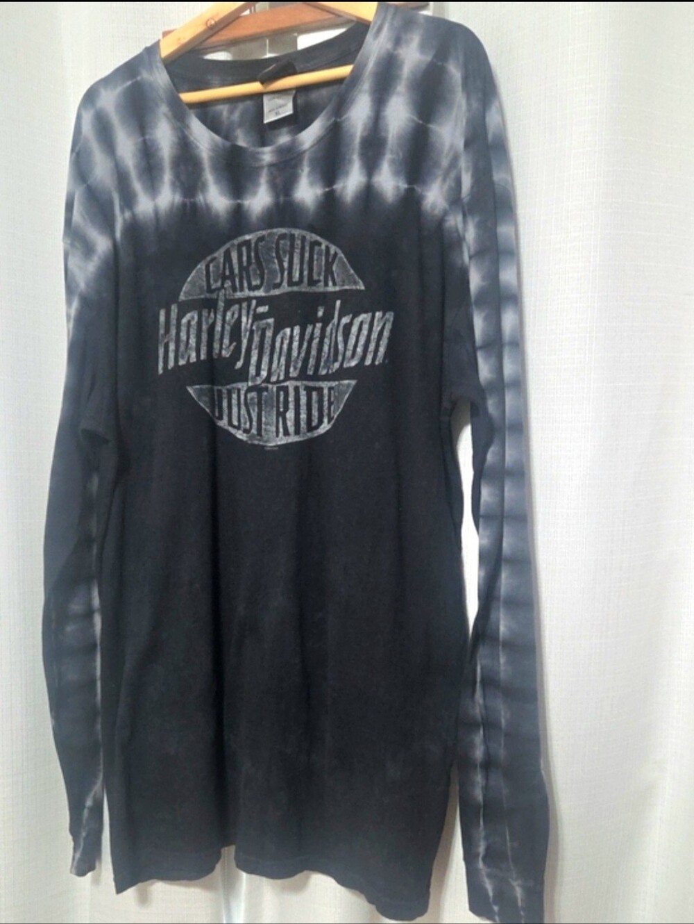 Vintage Harley Davidson t-shirt Large tie dye longsleeve Shirt/dress